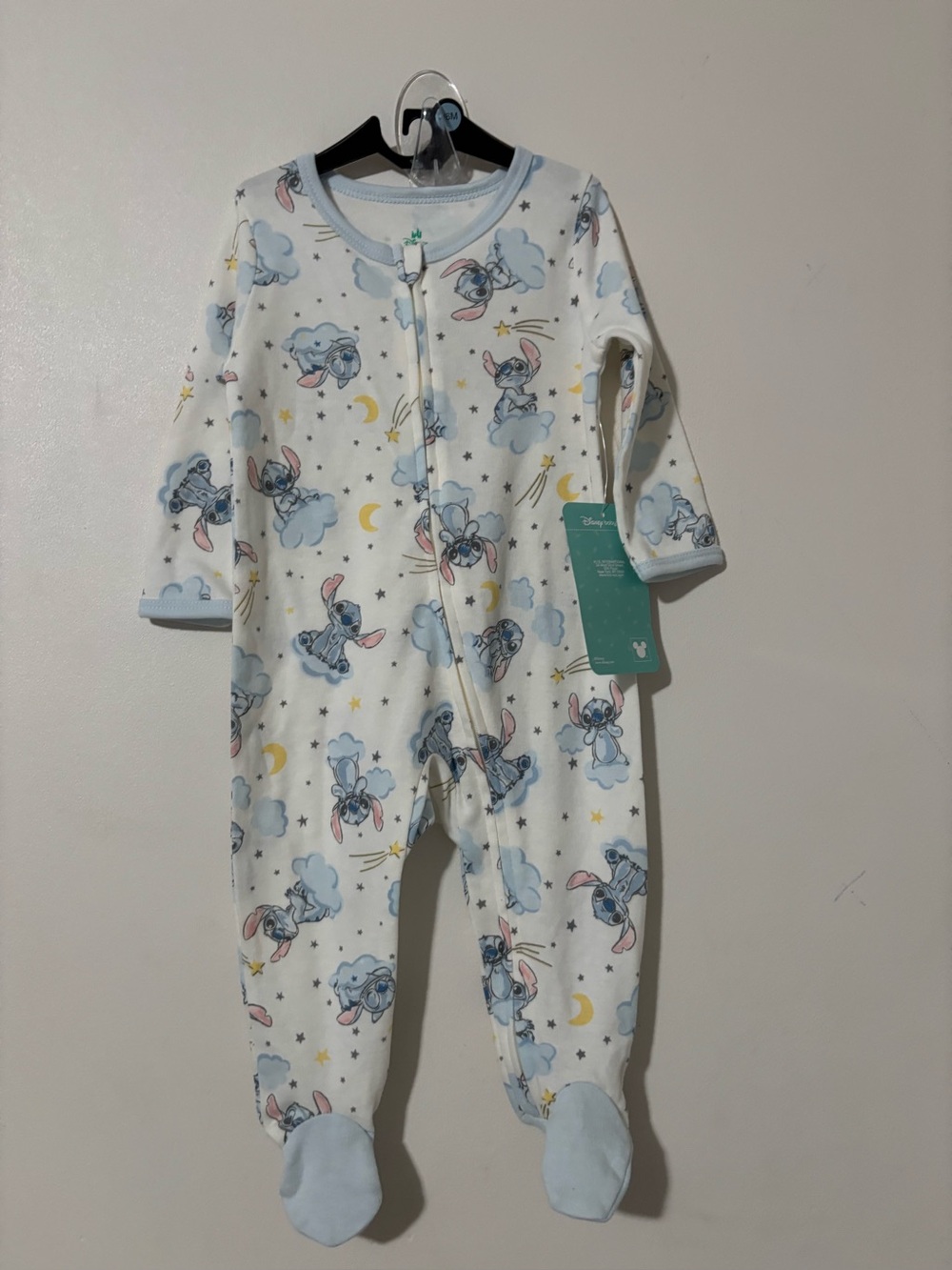 Disney Baby Stitch Pajamas Size 3-6M